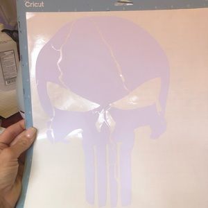 Punisher decal light purple